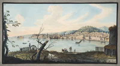 Bay of Naples from Sea Shore Near the Maddalena Bridge, Plate 4 from 